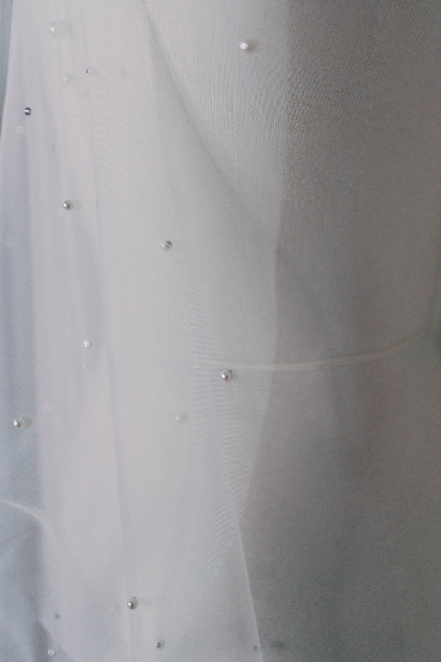 Daisy Cascading Pearl & Rhinestone Veil with Comb