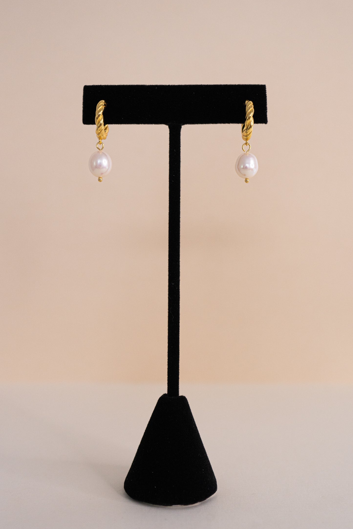 Angelica Gold Vermeil Pearl Drop Earrings