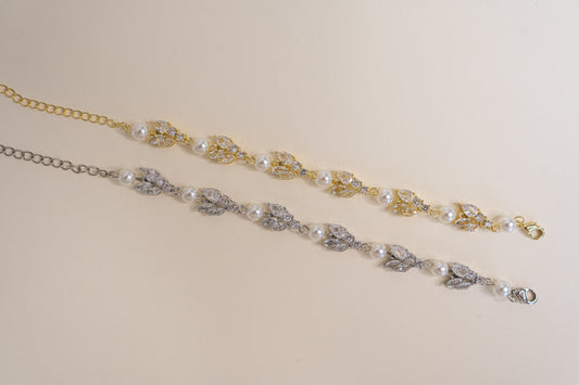 Crystal & Pearl Bracelet