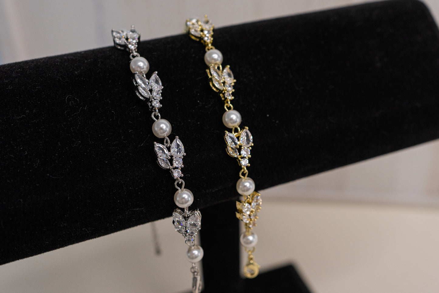 Crystal & Pearl Bracelet