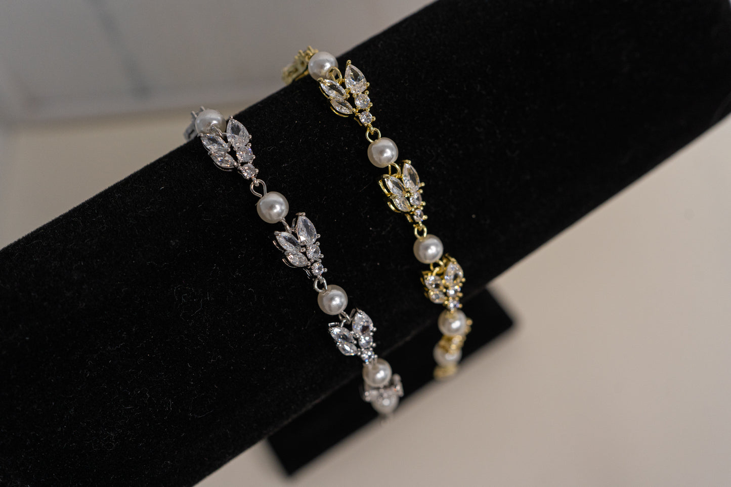 Crystal & Pearl Bracelet
