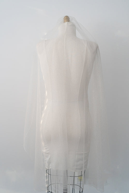 Eliza Glitter Veil with Comb