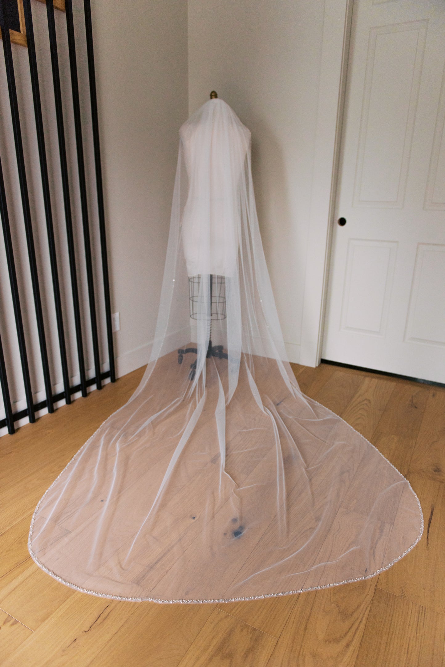 Margot Beaded Edge Veil with Comb