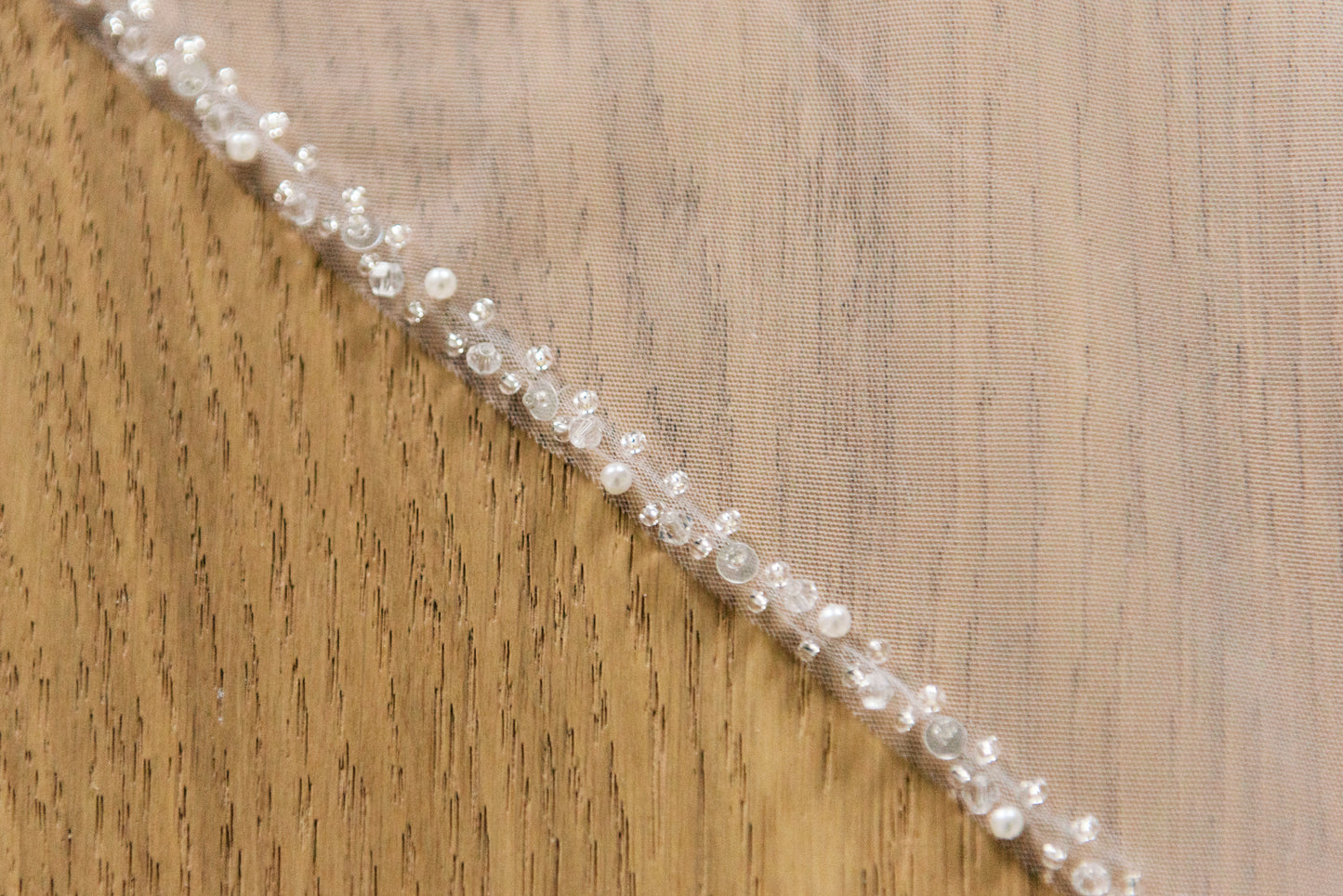 Margot Beaded Edge Veil with Comb