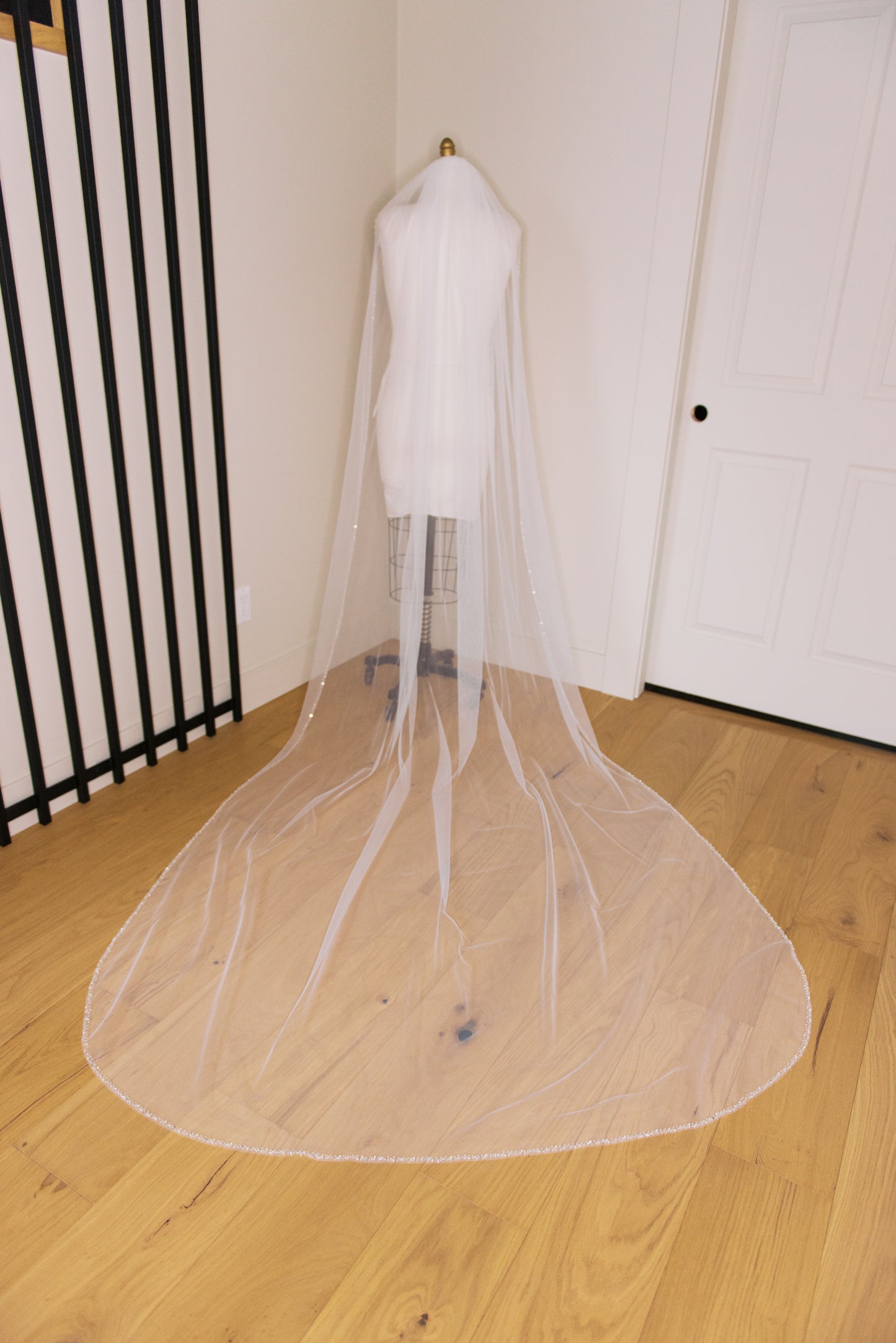 Margot Beaded Edge Veil with Comb