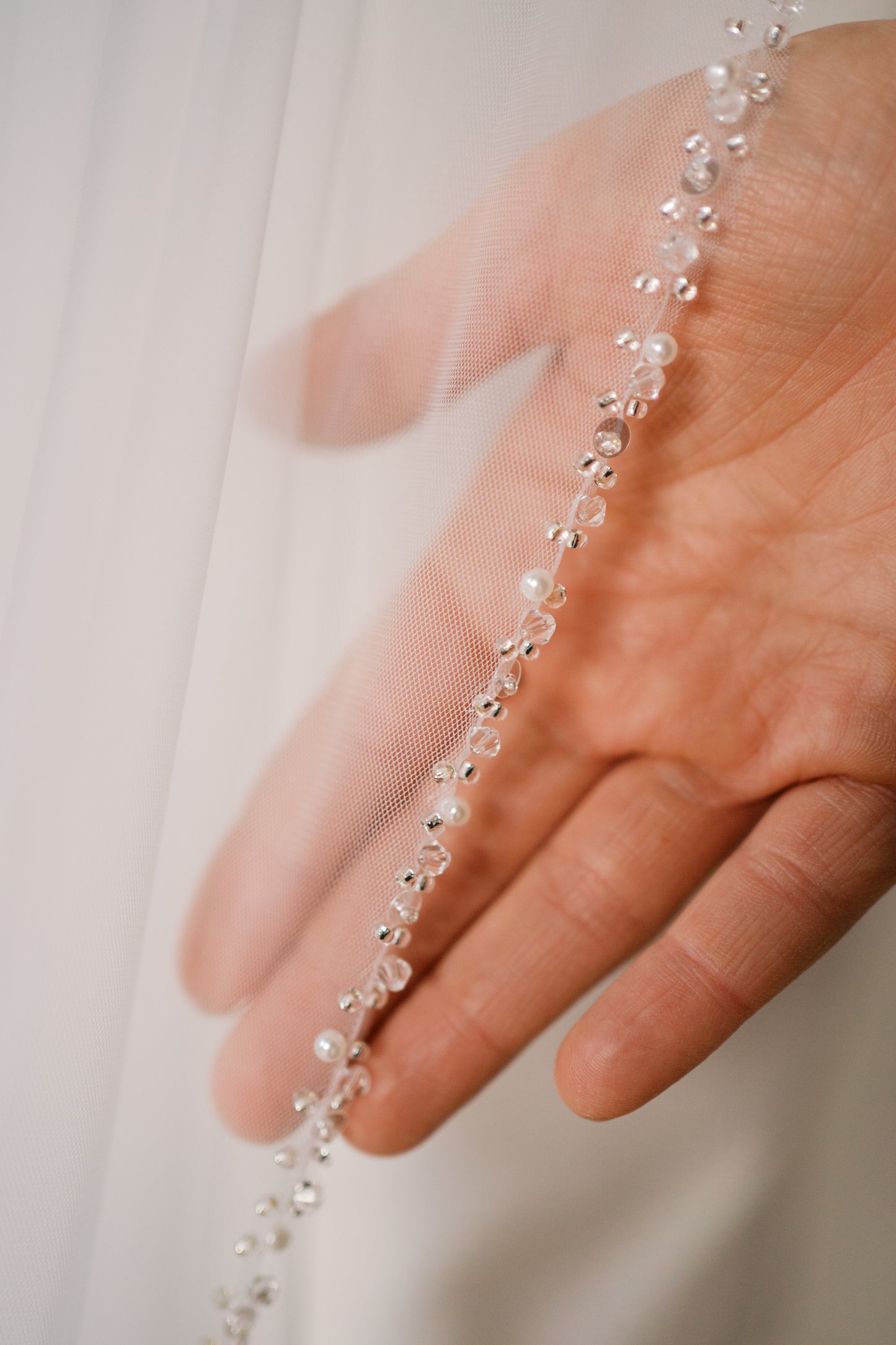 Margot Beaded Edge Veil with Comb