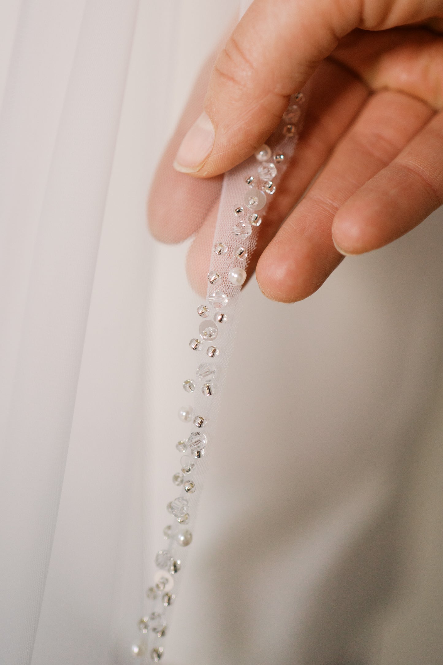Margot Beaded Edge Veil with Comb