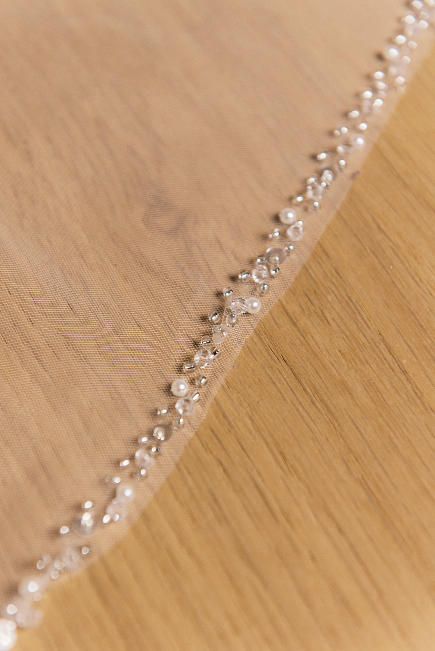 Margot Beaded Edge Veil with Comb