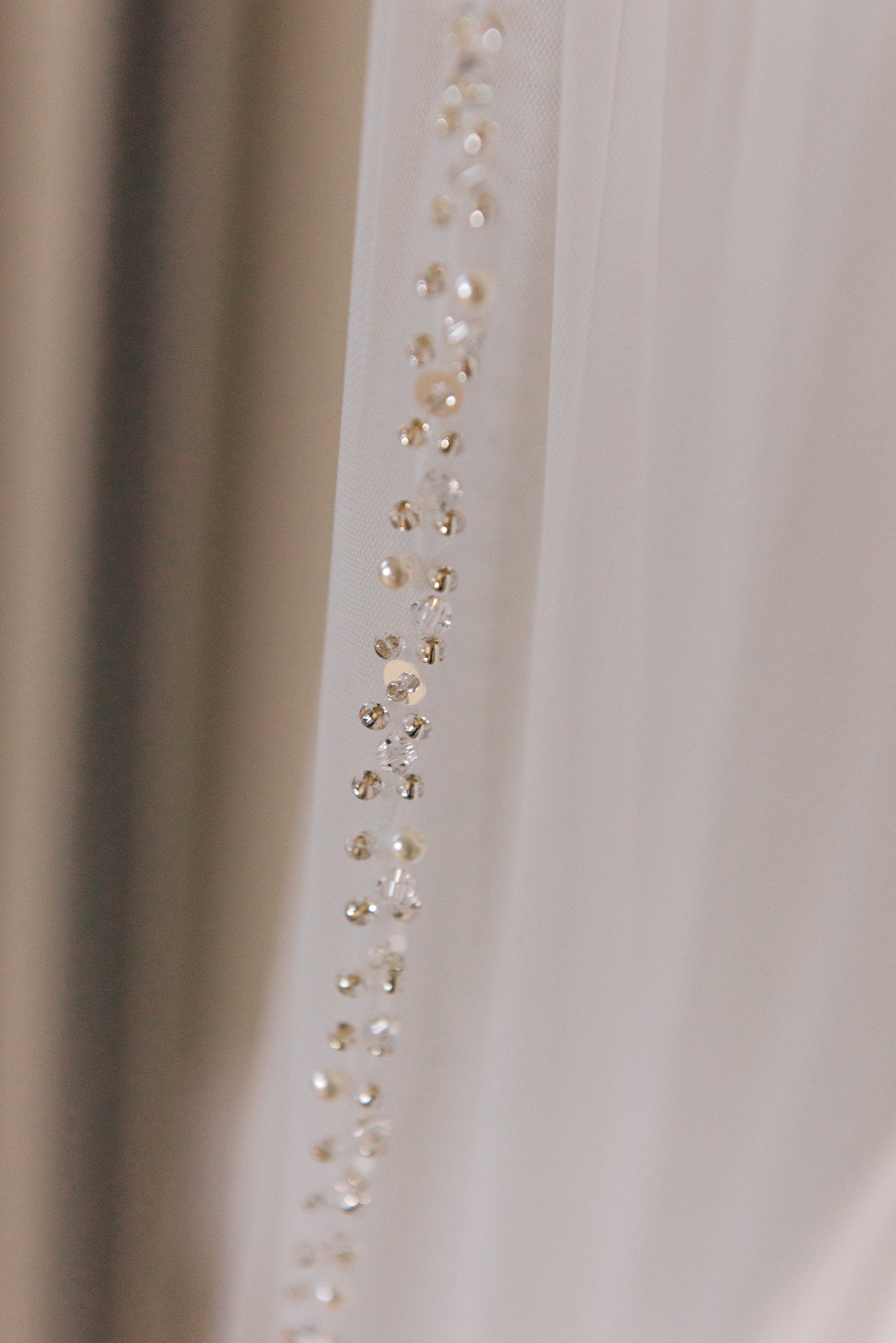 Margot Beaded Edge Veil with Comb
