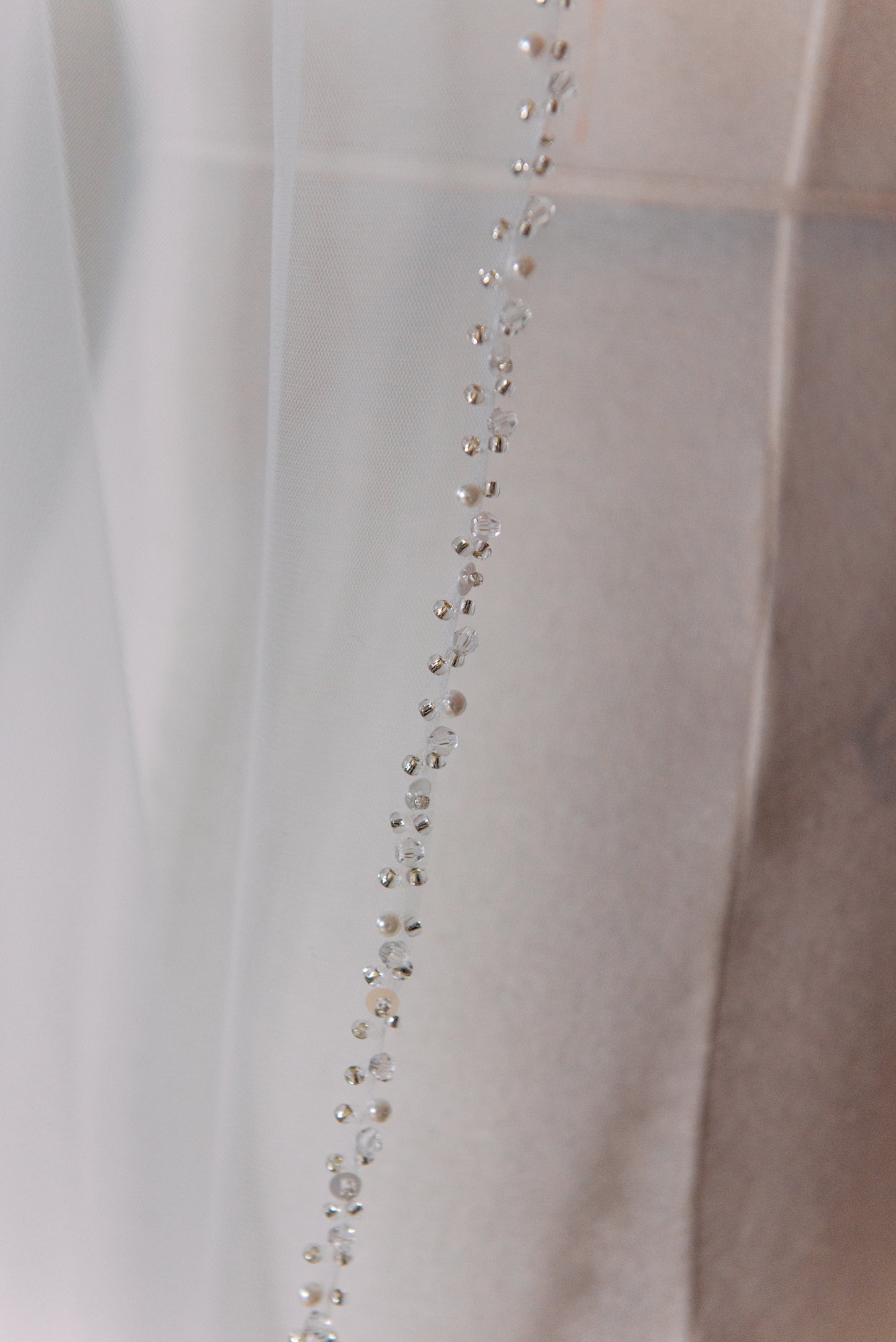 Margot Beaded Edge Veil with Comb