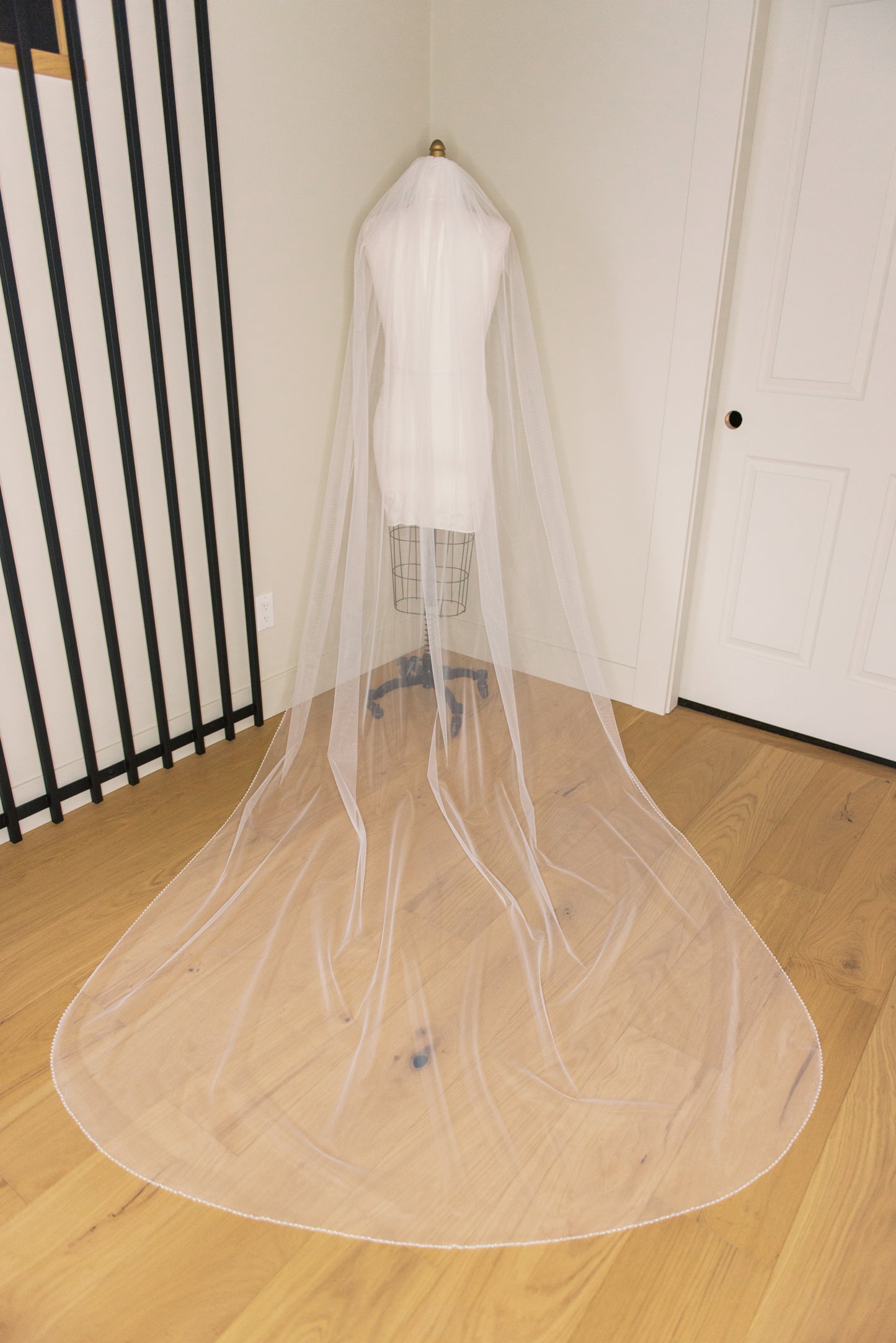 Tally Beaded Edge Veil with Comb