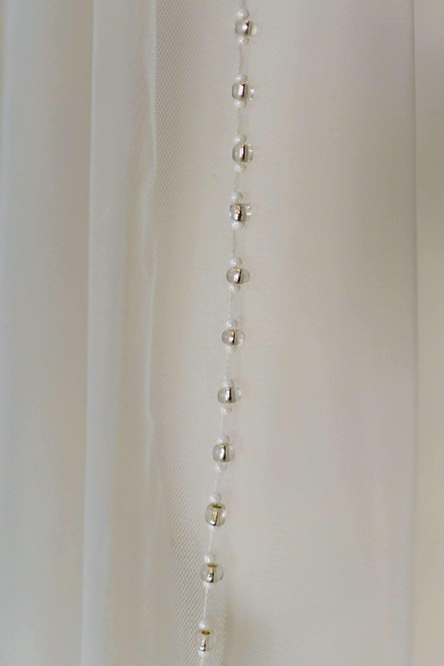 Poppy Beaded Edge Veil with Comb