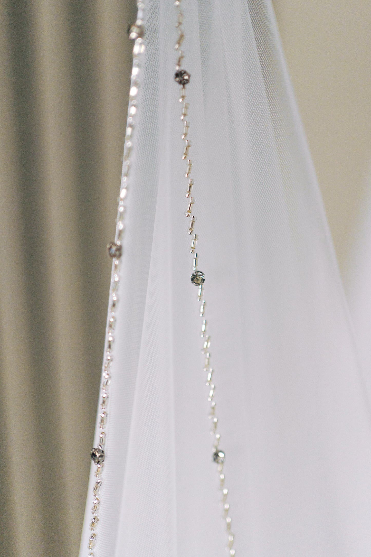 Marina Beaded Edge Veil with Comb