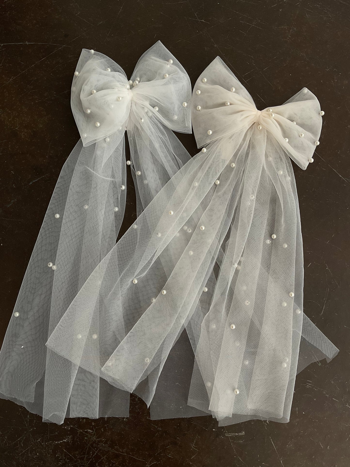 Prudence Pearl Studded Hair Bow