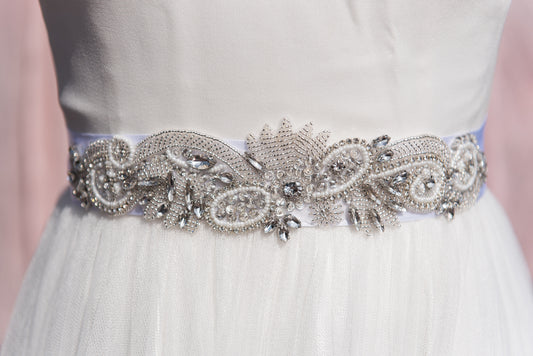 Canadian wedding accessories. Bridal sashes and belt accessories.